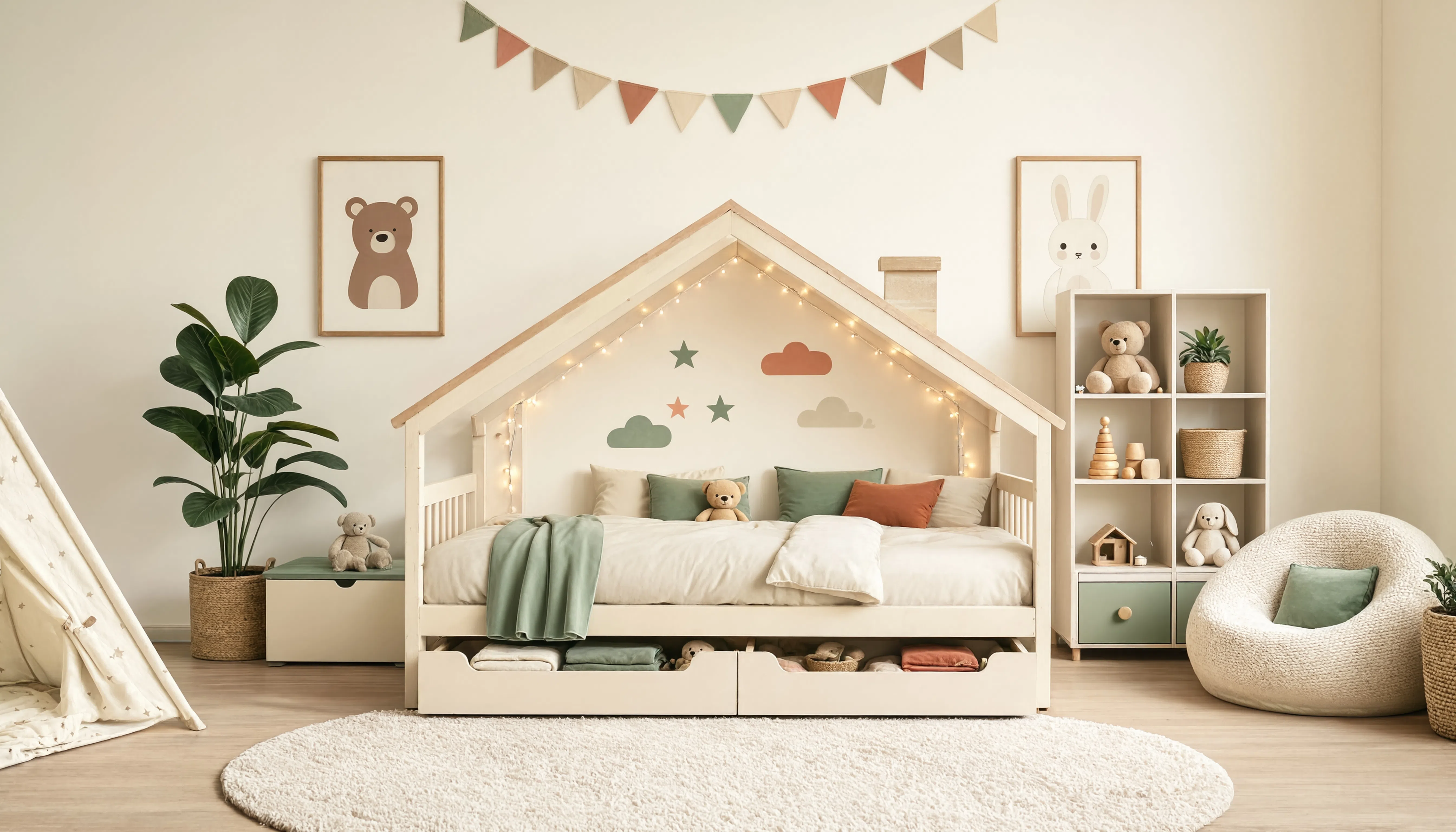 Lits Cabane avec Rangement
