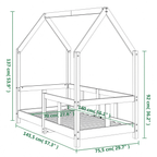 Lit Cabane Enfant en Pin Massif 70x140 cm| Doudoucabane