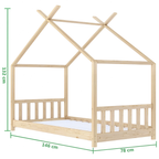 Lit Cabane Maison Enfant en Pin Massif | Doudoucabane