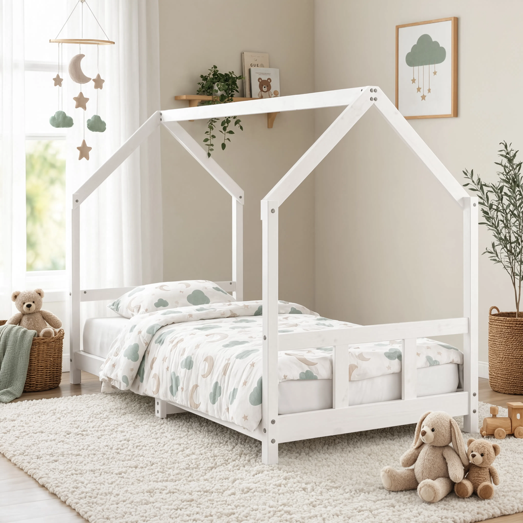 Lit Cabane Enfant en Pin Massif 90x190 cm | Doudoucabane