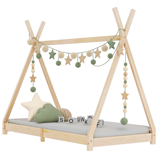 Lit Tipi Enfant en Pin Massif 70x140 cm | Doudoucabane
