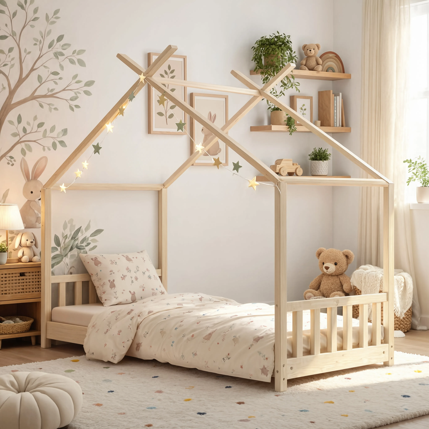 Lit Cabane Maison Enfant en Pin Massif | Doudoucabane