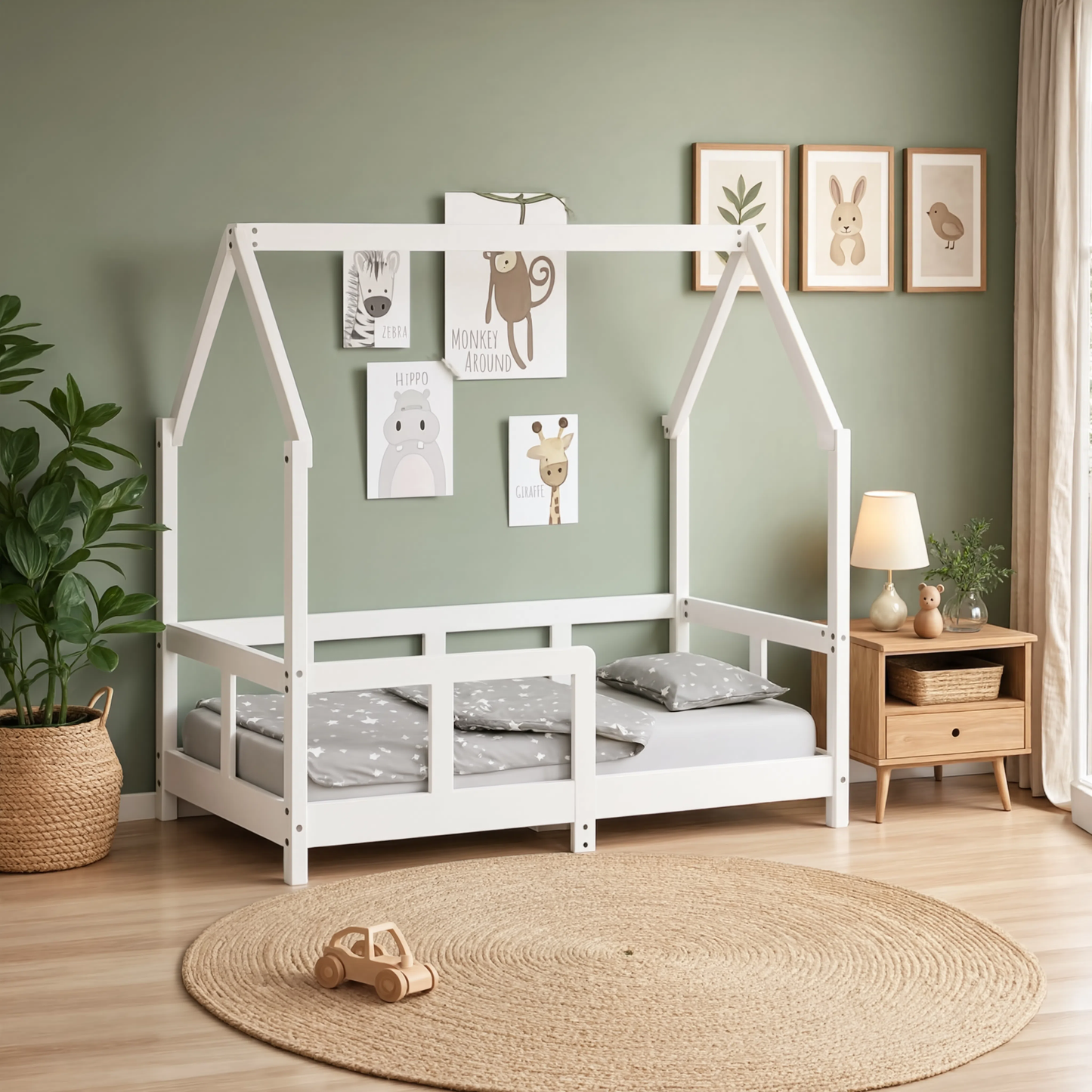 Lit Cabane Enfant en Pin Massif 70x140 cm| Doudoucabane